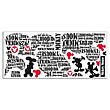 Mickey Mouse Typography Giant Peel and Stick Wall Decal